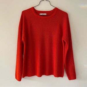 MANGO Orange Sweater Size Medium